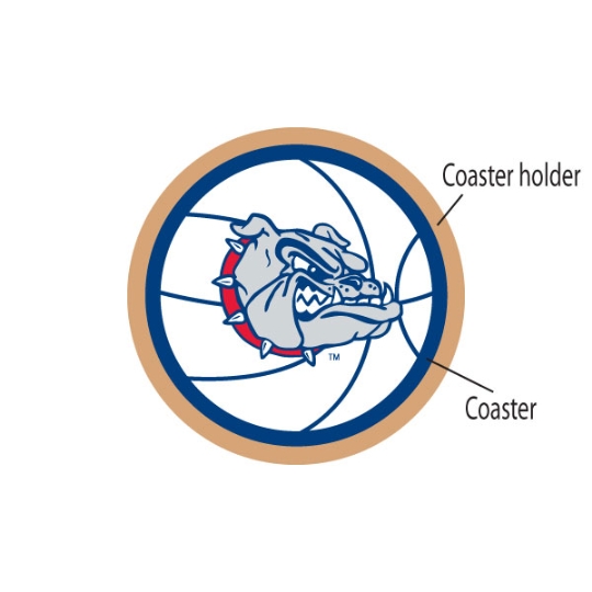 4 GU Bulldogs Basketball Coasters #1